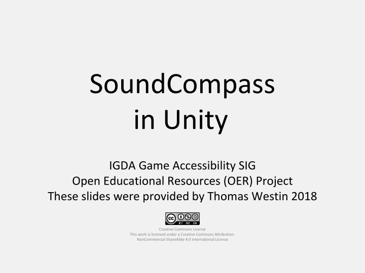 soundcompass in unity
