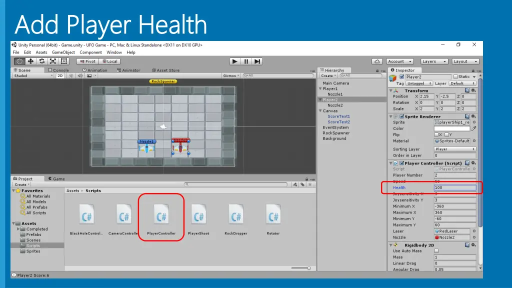 add player health add player health