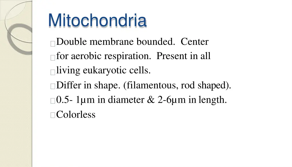 mitochondria