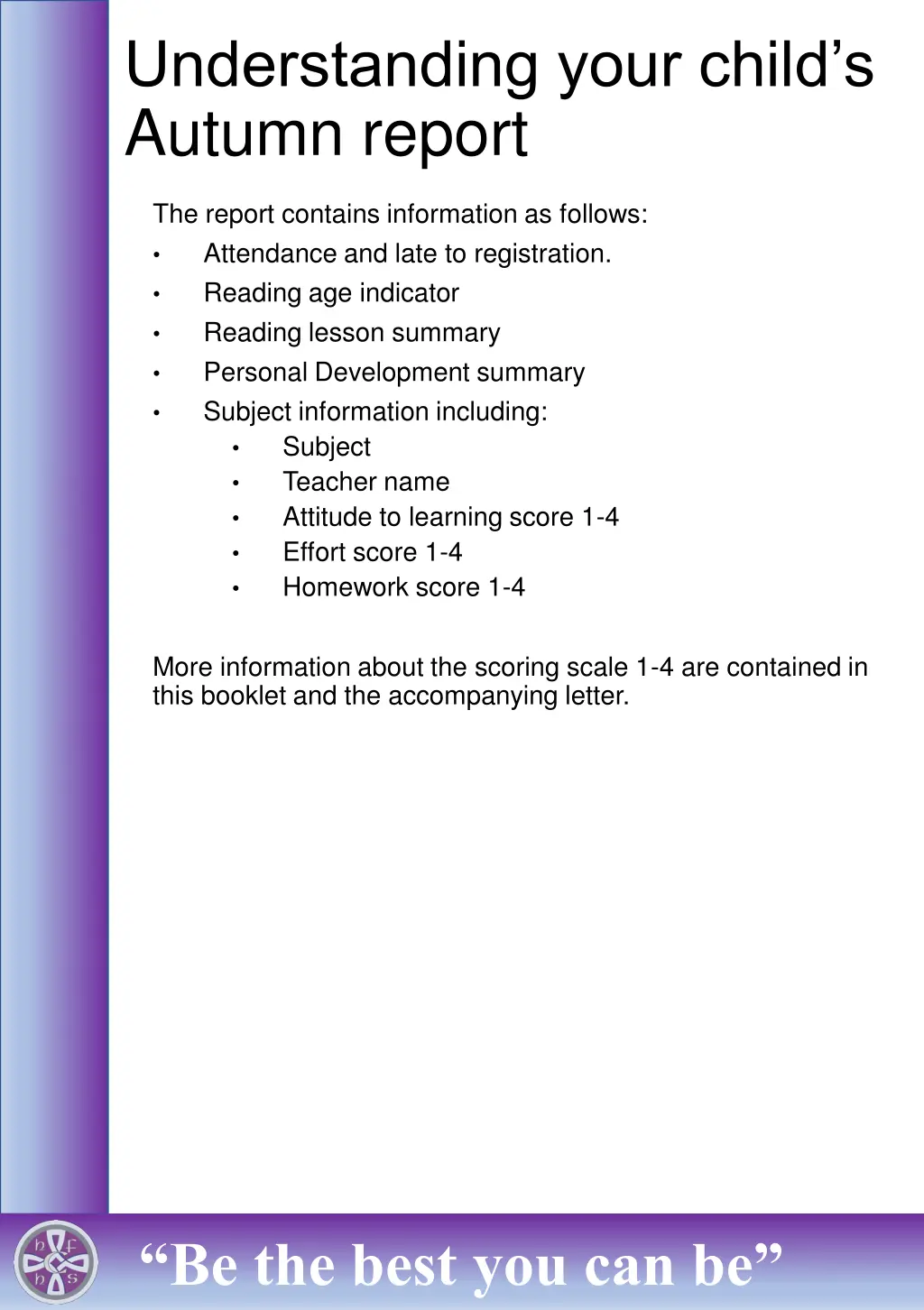 understanding your child s autumn report