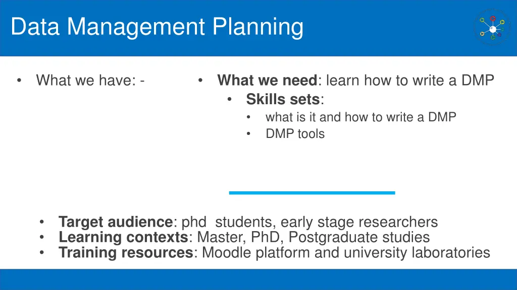 data management planning