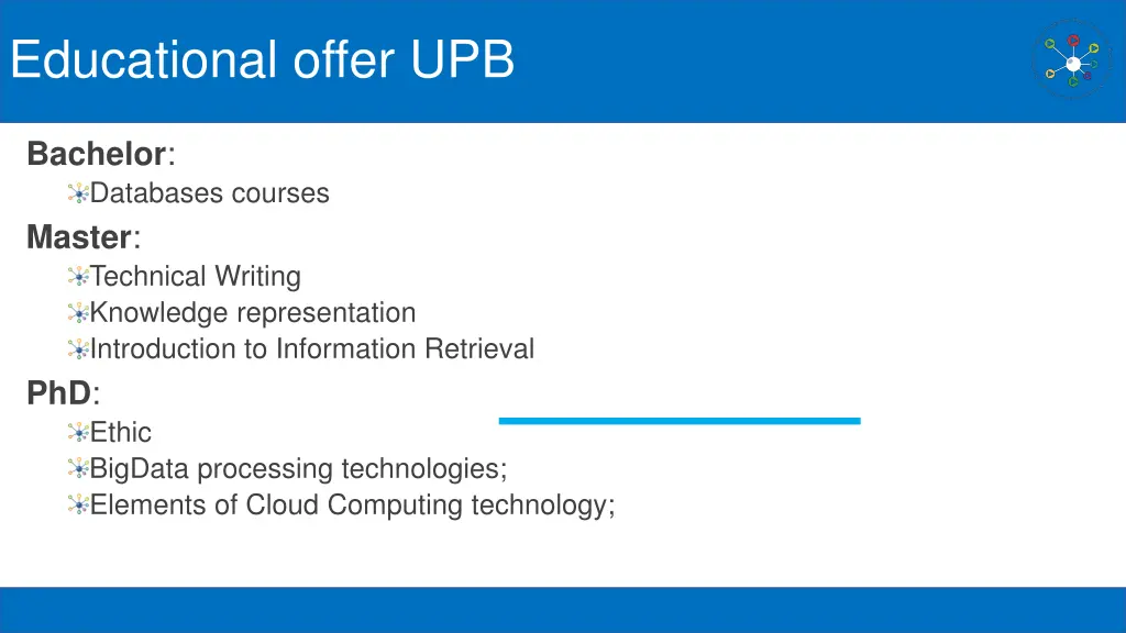 educational offer upb