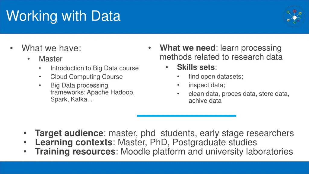 working with data