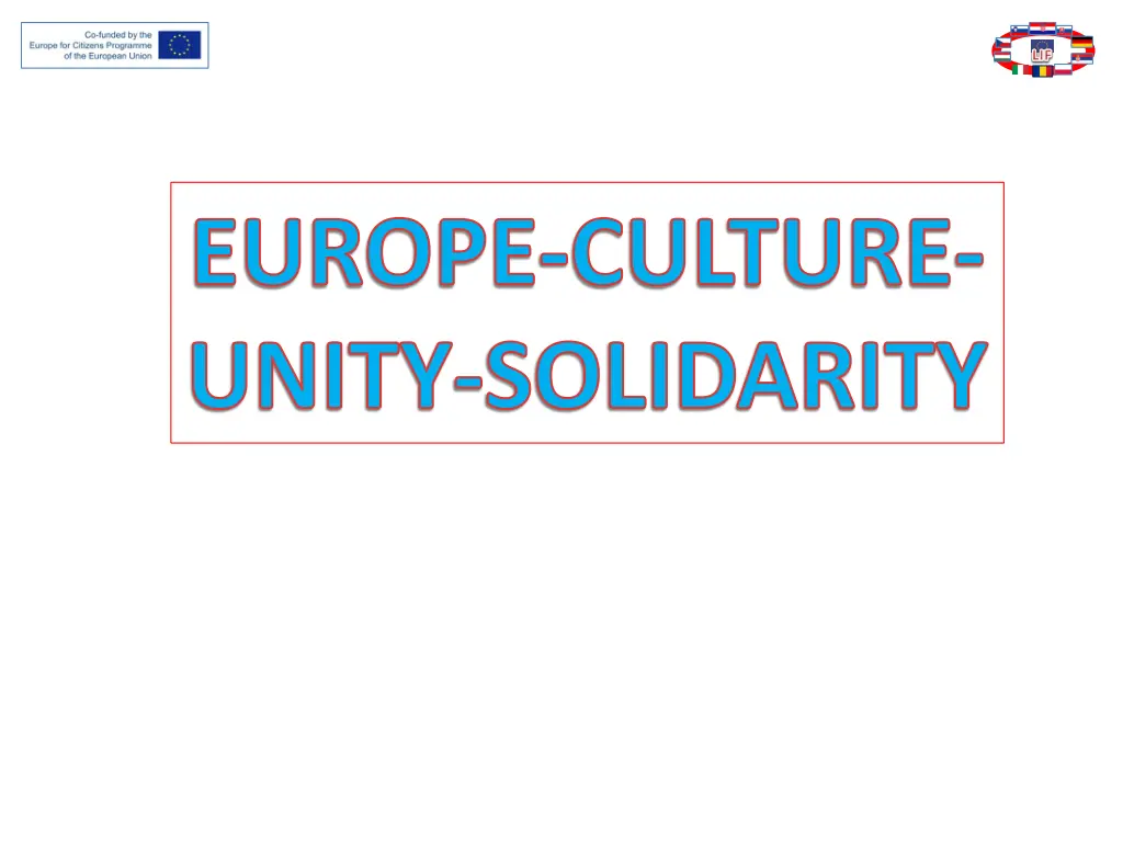 europe culture unity solidarity