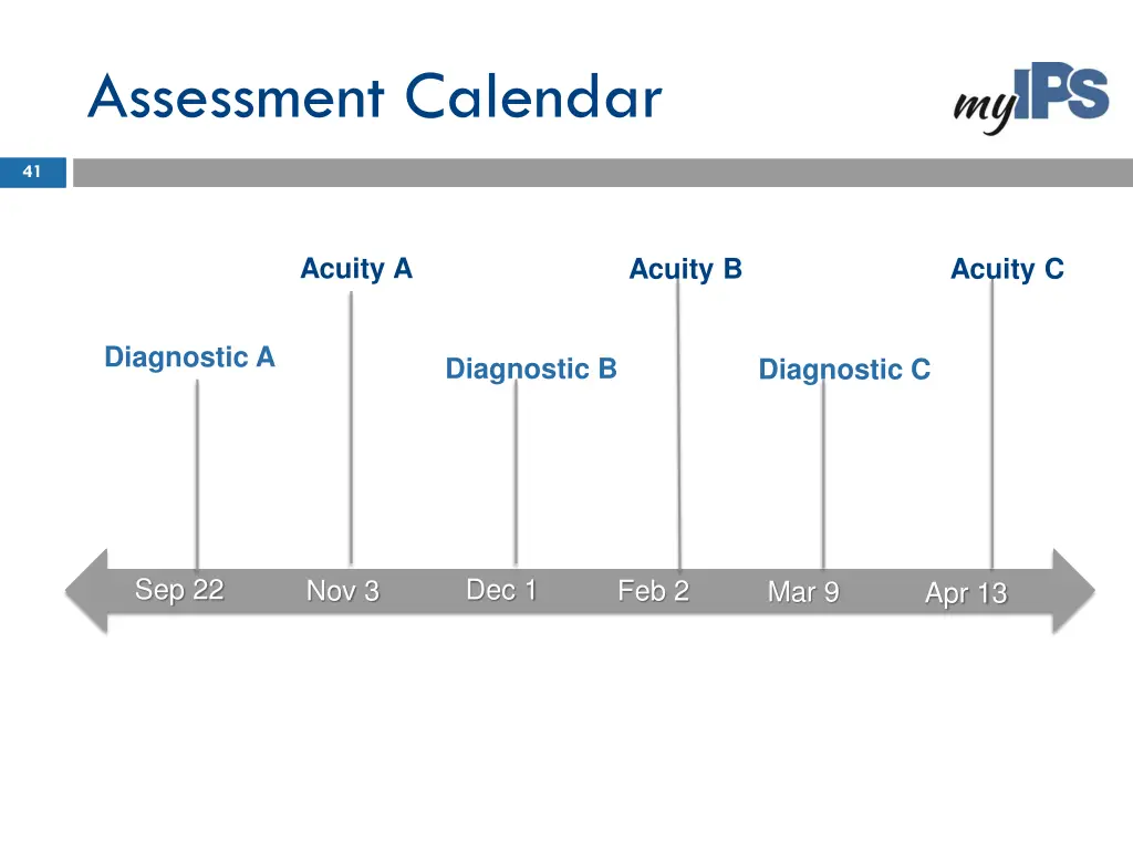 assessment calendar