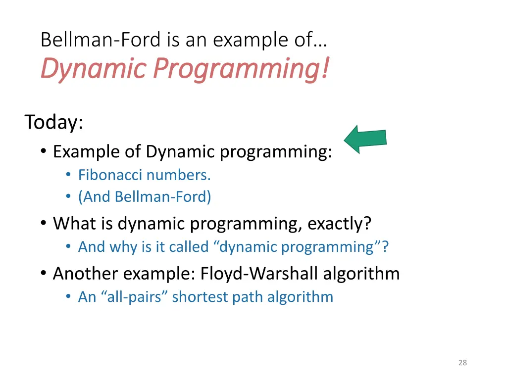 bellman ford is an example of dynamic programming