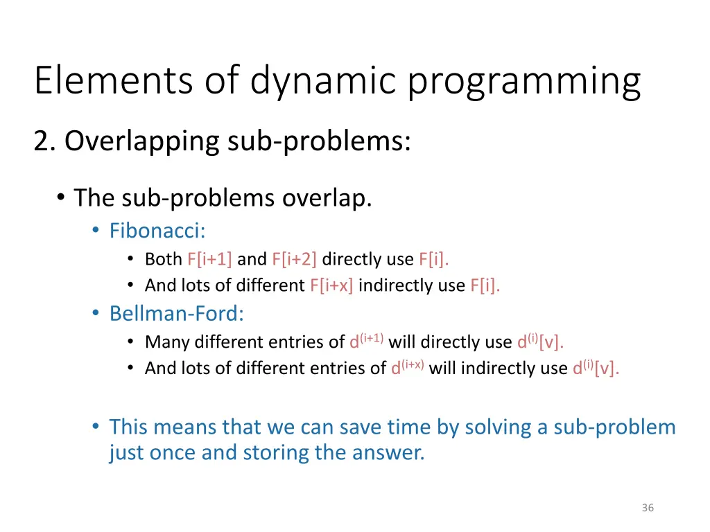 elements of dynamic programming 1