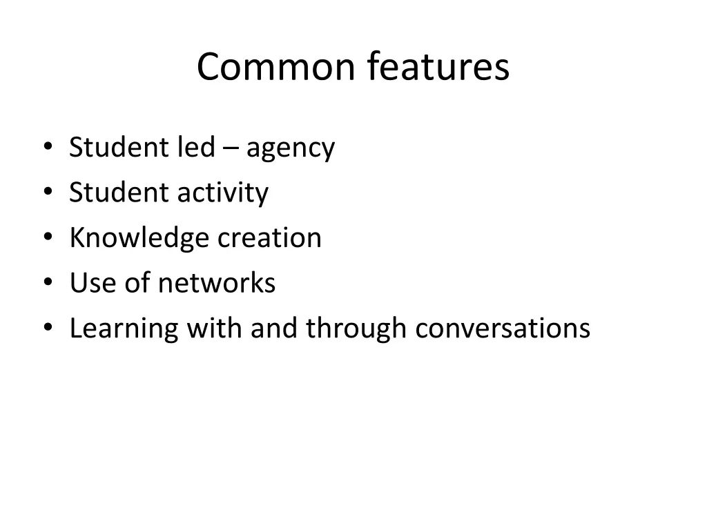 common features
