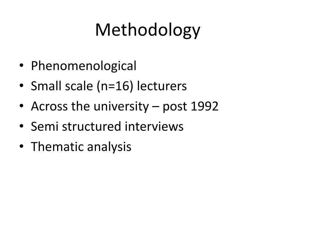methodology