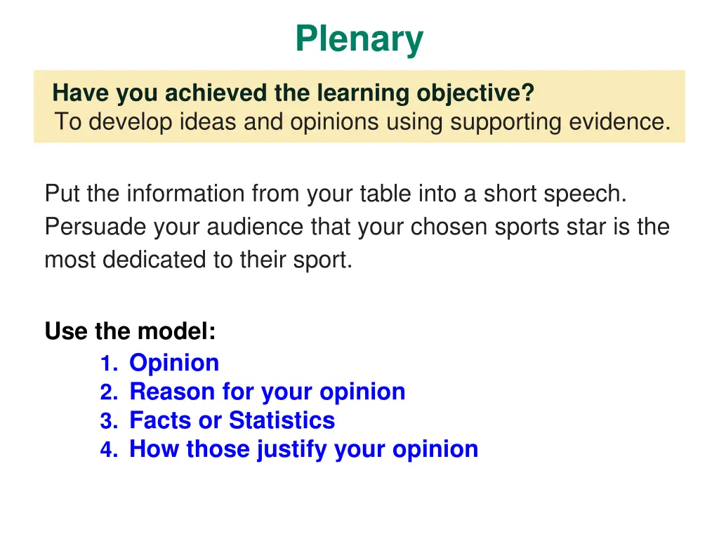 plenary