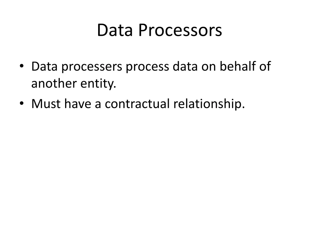 data processors