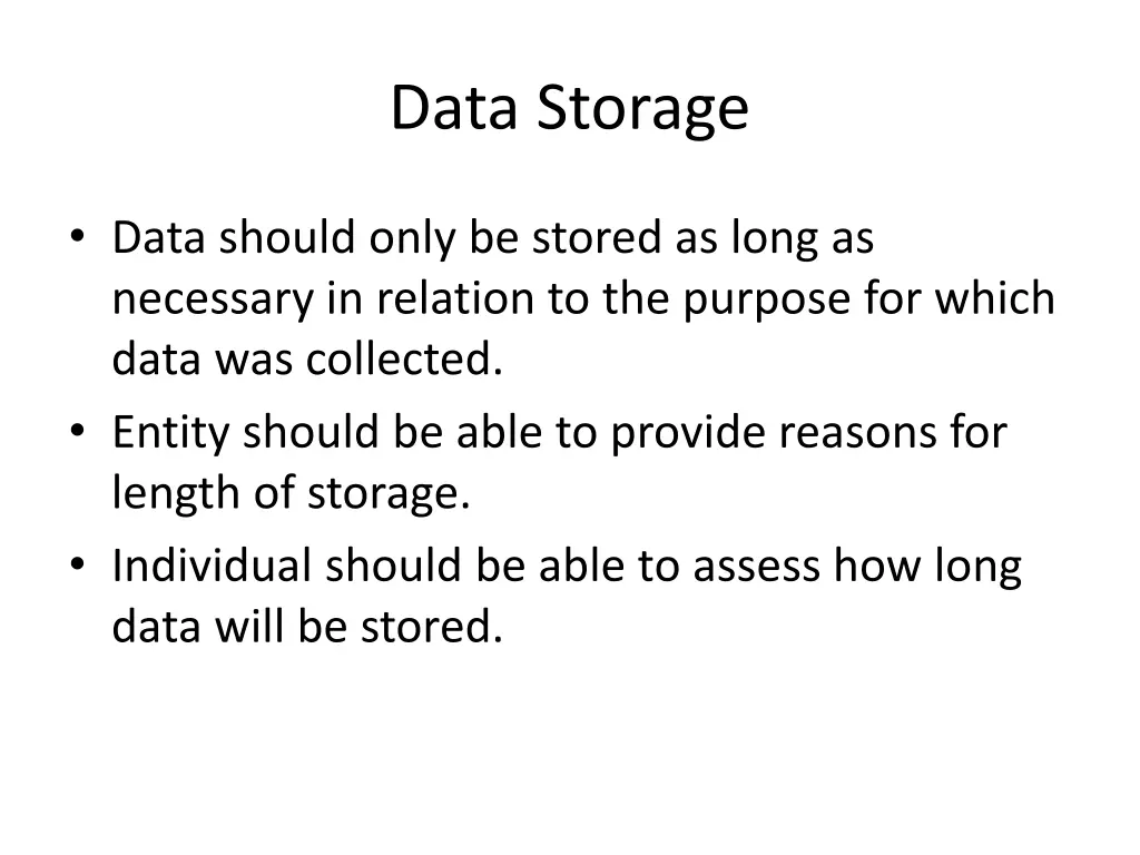 data storage