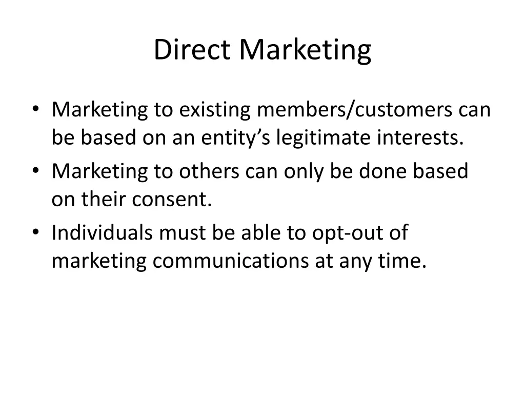 direct marketing