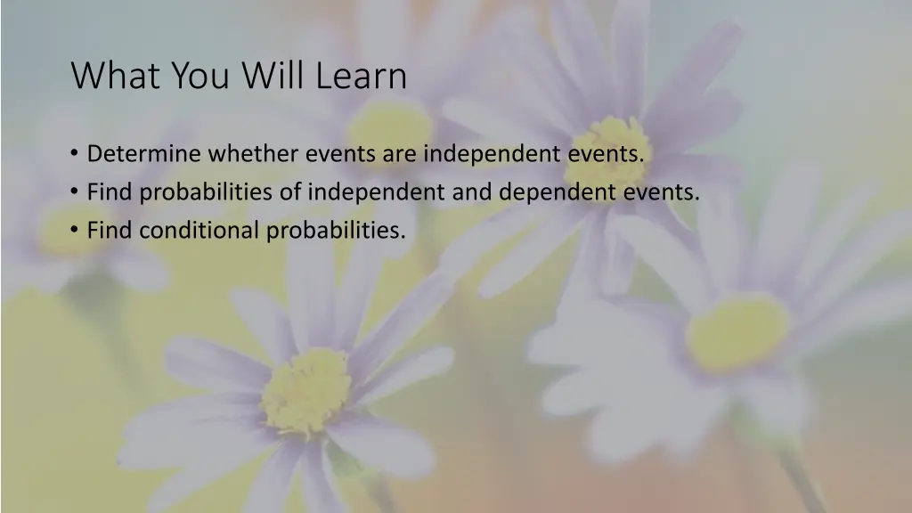 what you will learn