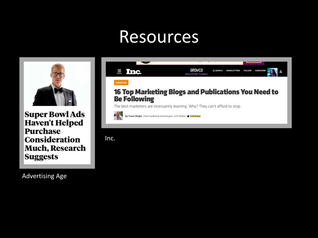 resources