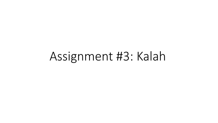 assignment 3 kalah