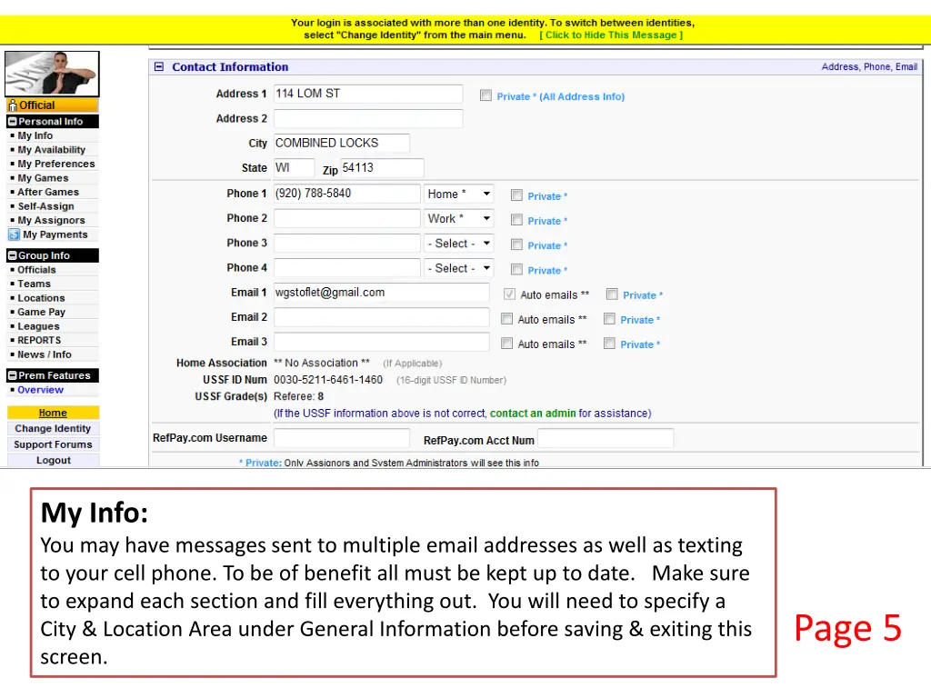 my info you may have messages sent to multiple