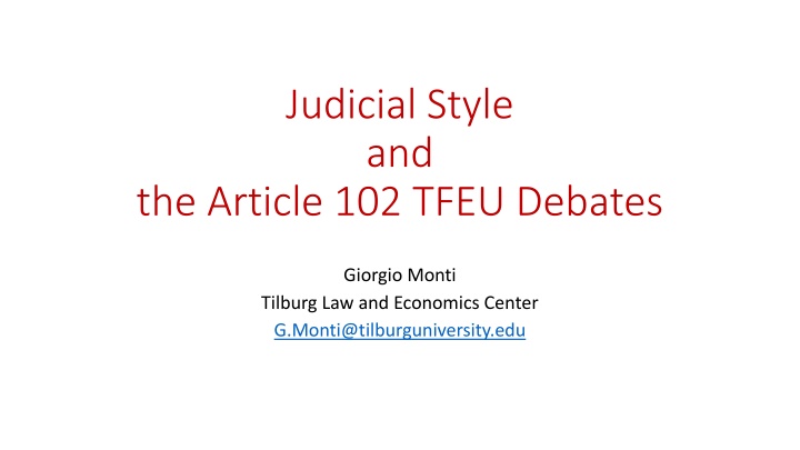 judicial style and