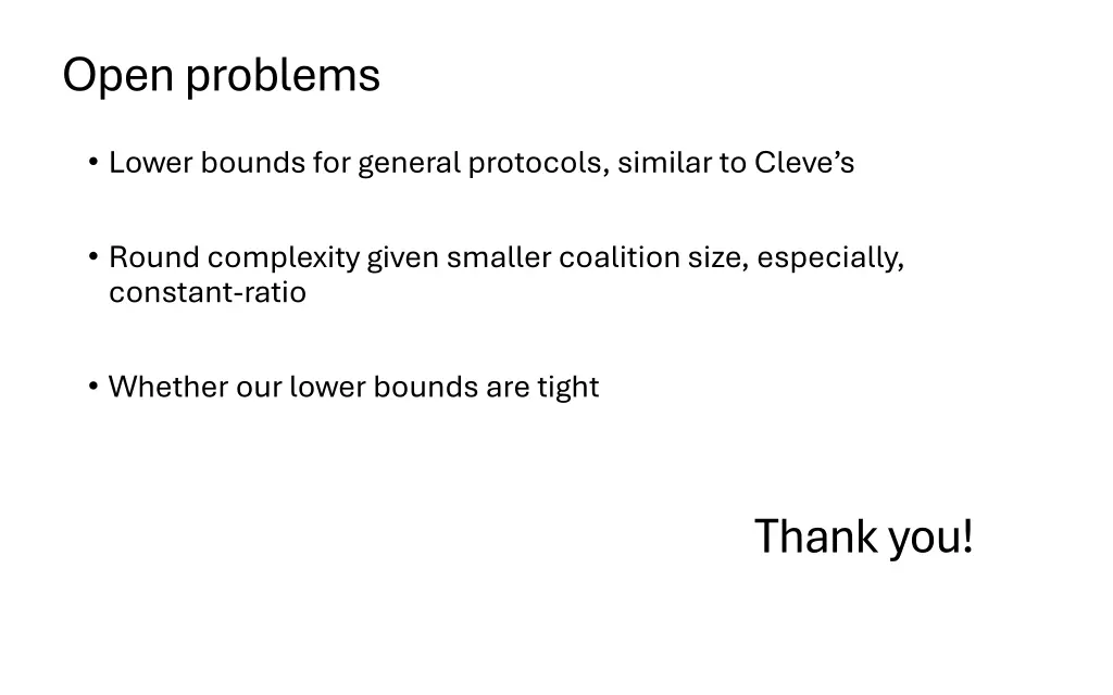open problems