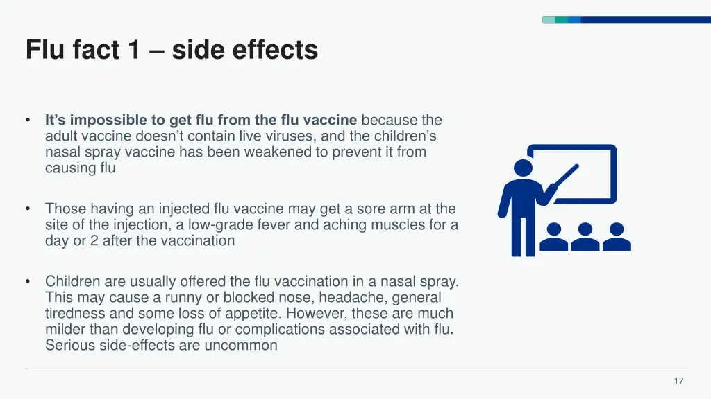 flu fact 1 side effects