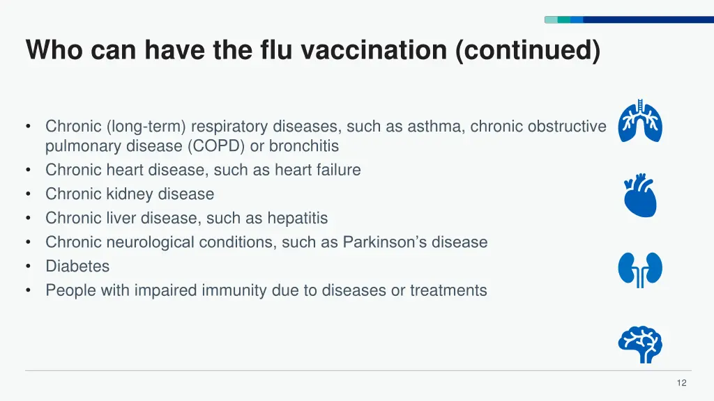 who can have the flu vaccination continued