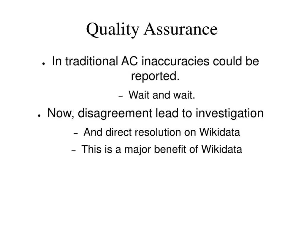 quality assurance