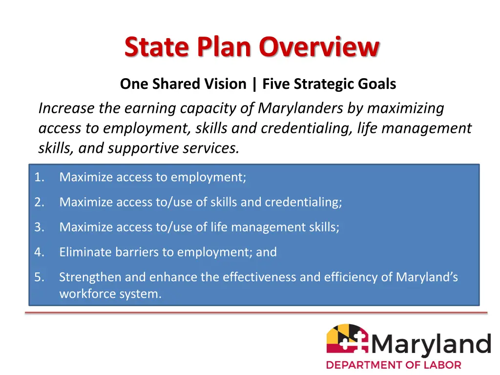 state plan overview