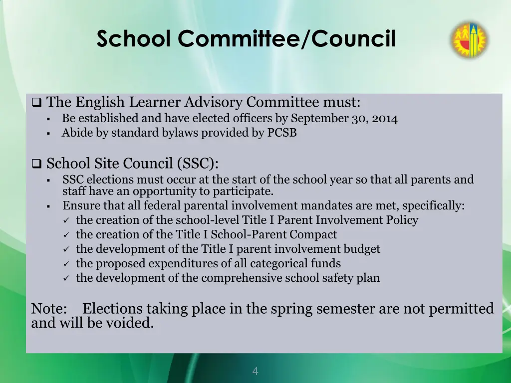 school committee council