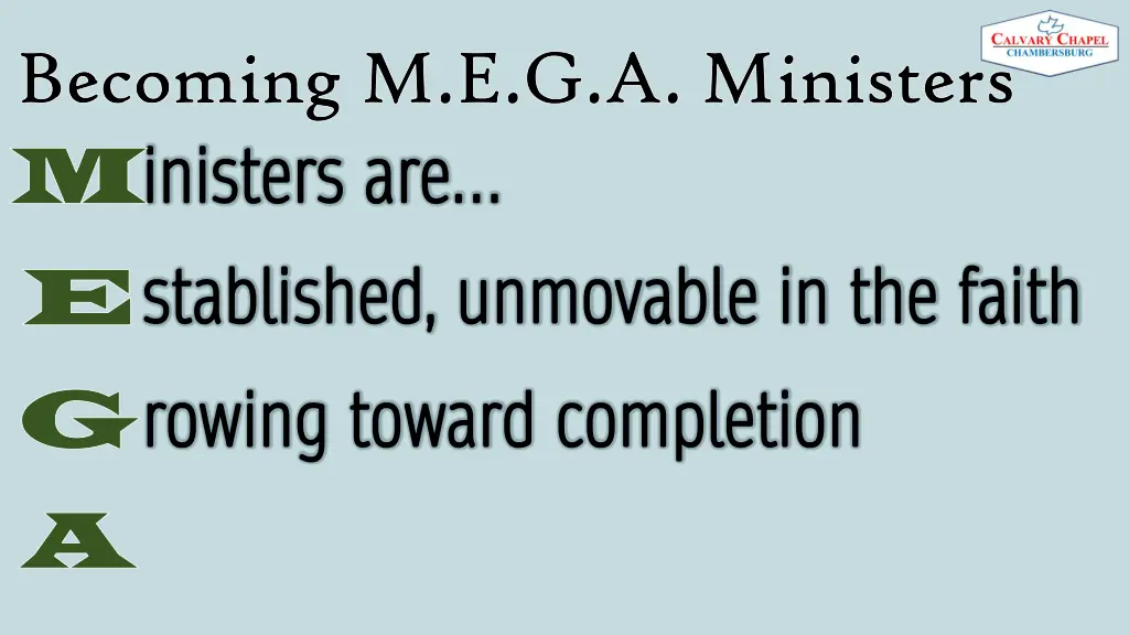 becoming m e g a ministers becoming 2