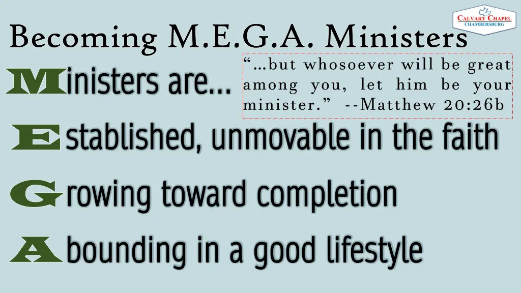 becoming m e g a ministers becoming 5