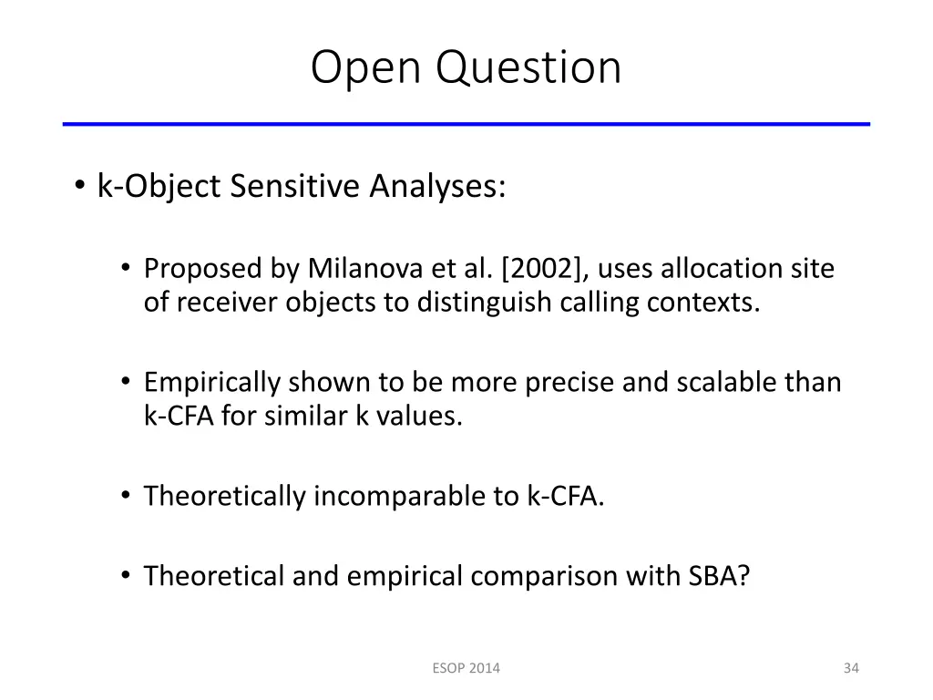 open question
