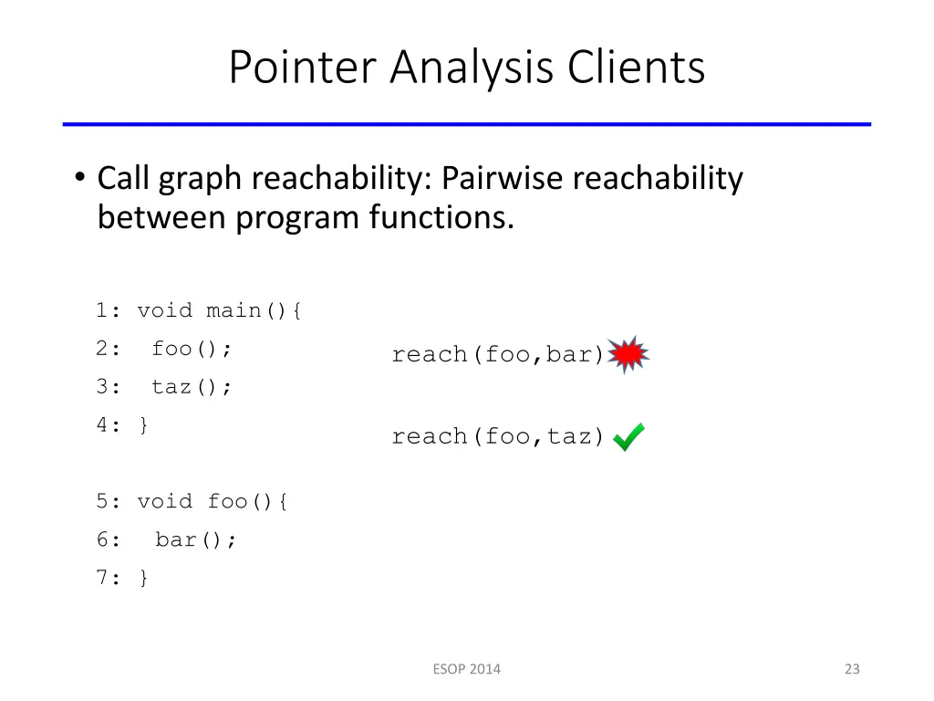 pointer analysis clients 1