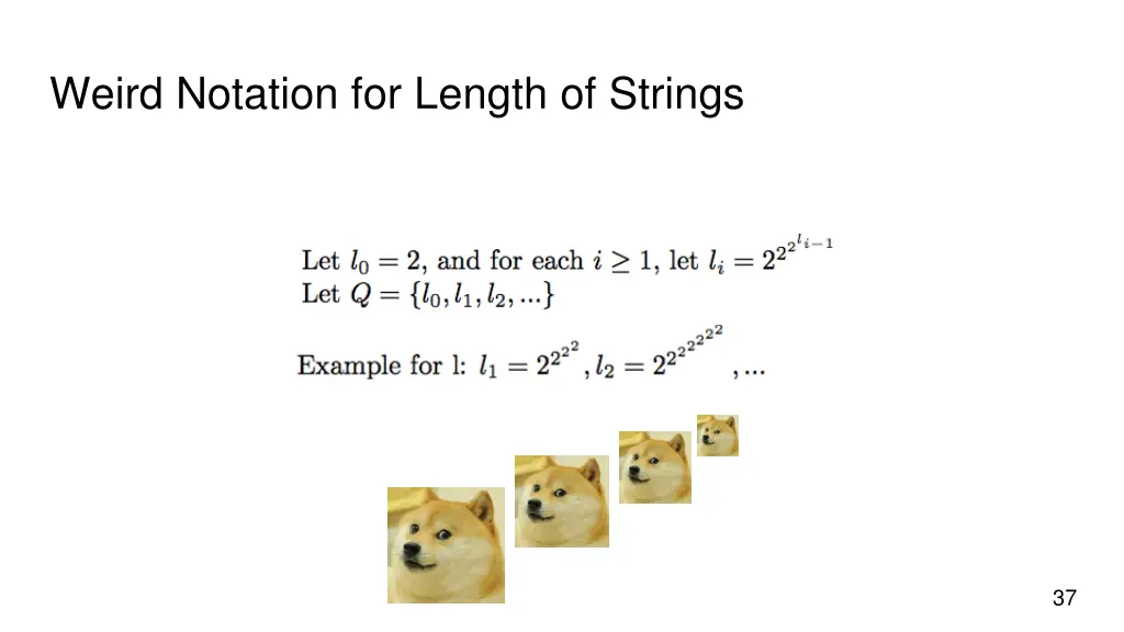 weird notation for length of strings