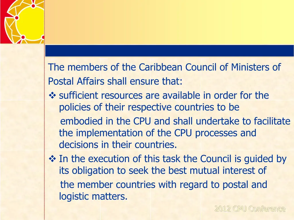 the members of the caribbean council of ministers