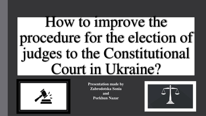 how to improve the procedure for the election
