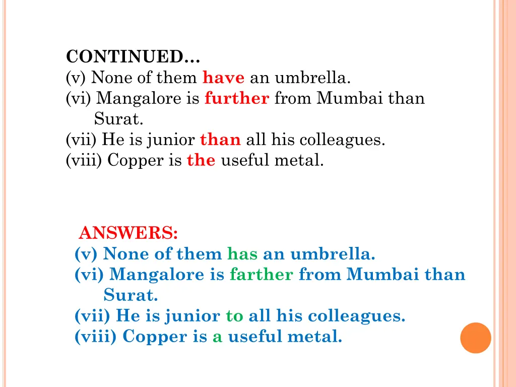 continued v none of them have an umbrella