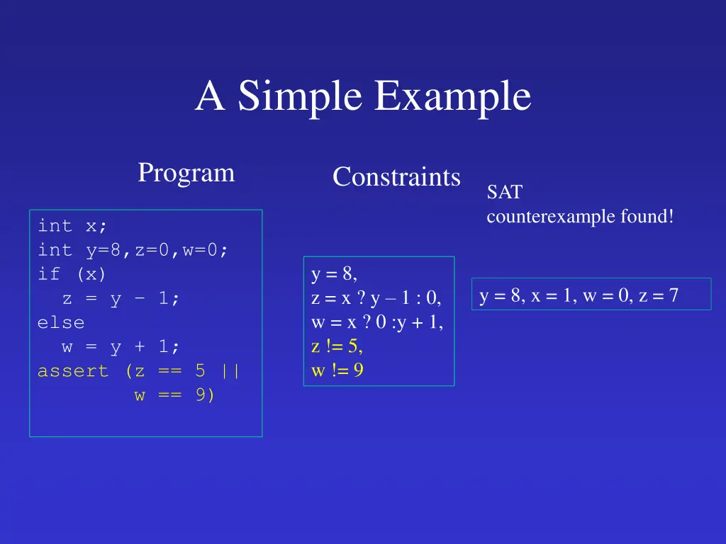 a simple example