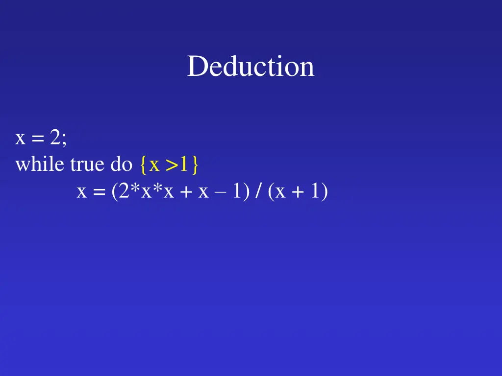 deduction
