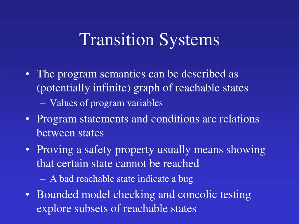 transition systems