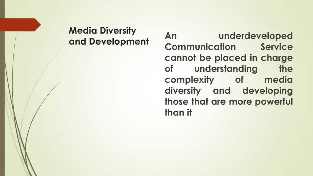 media diversity and development