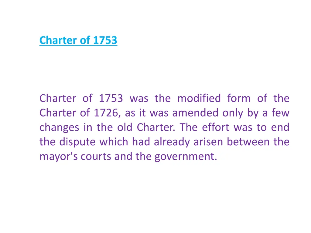 charter of 1753