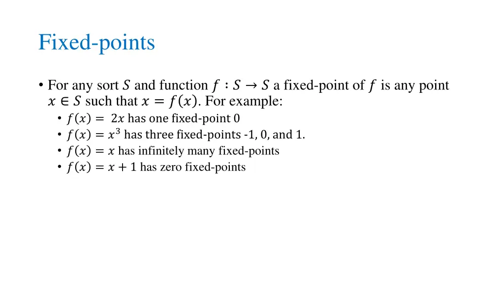 fixed points 1