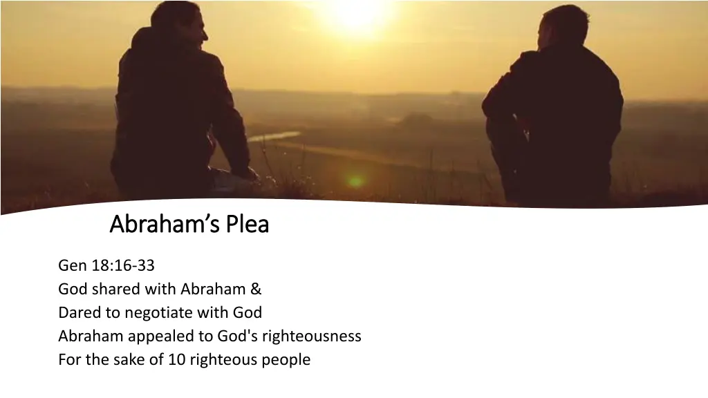 abraham s plea abraham s plea