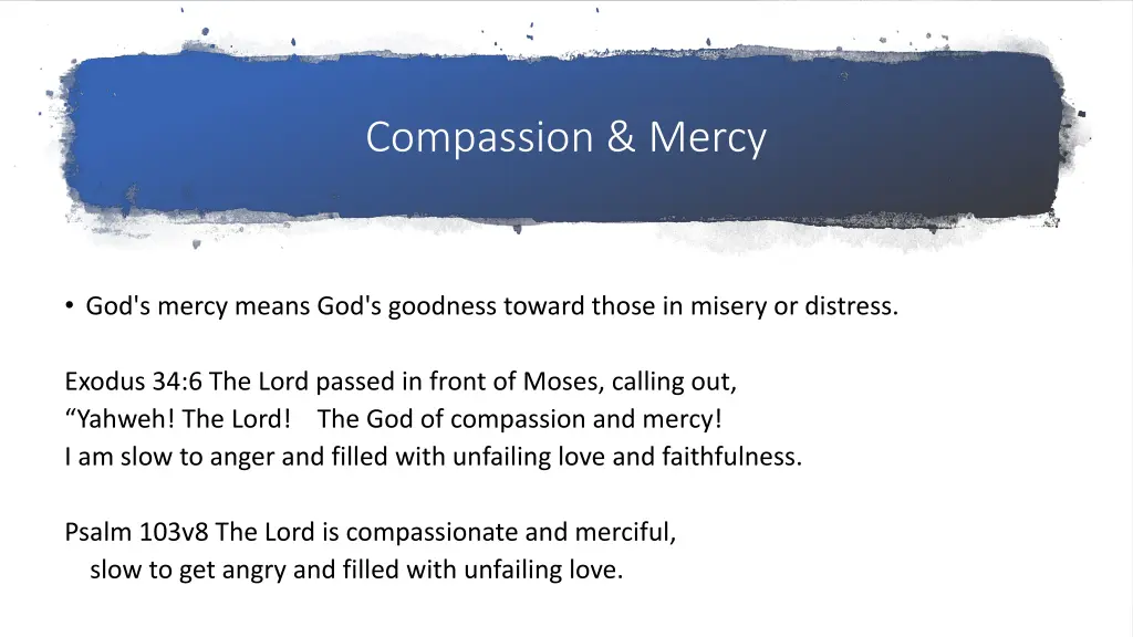 compassion mercy