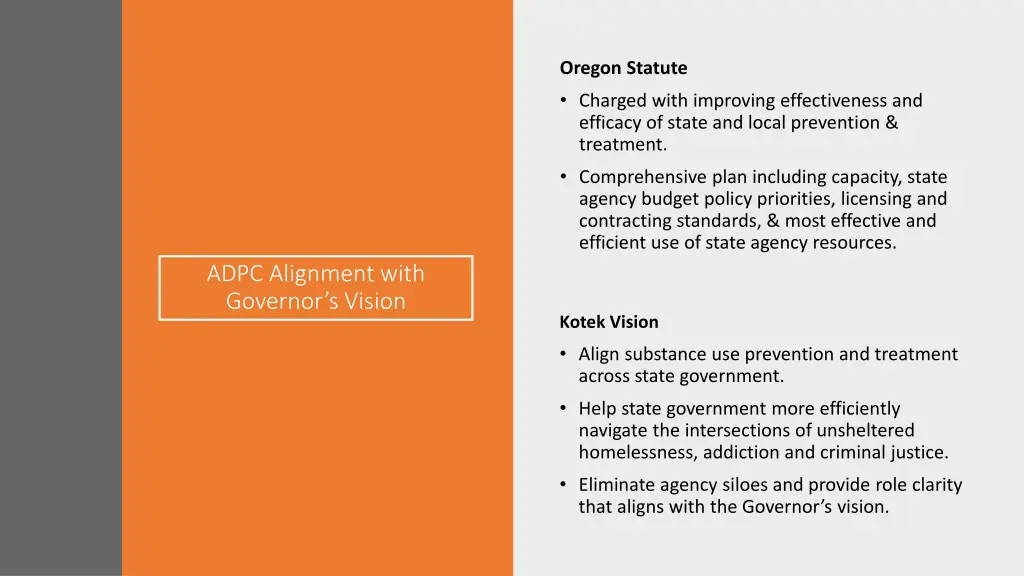 oregon statute charged with improving