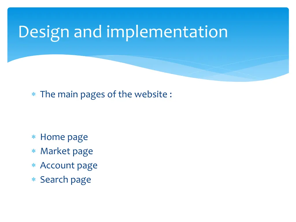 design and implementation