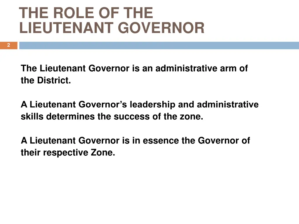 the role of the lieutenant governor