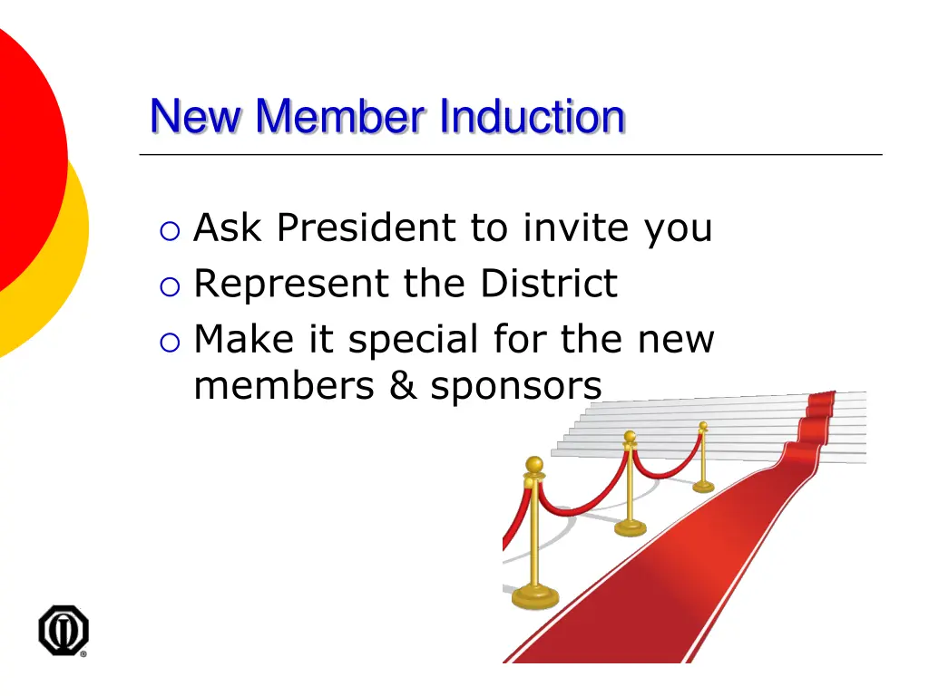 new member induction