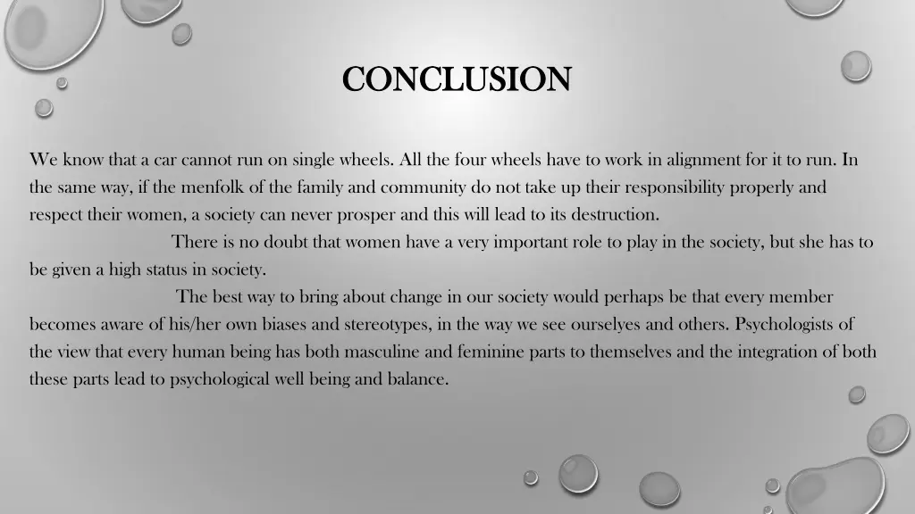 conclusion conclusion