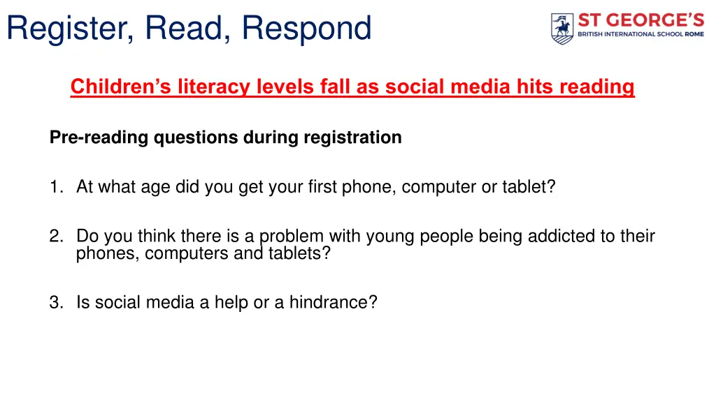 register read respond